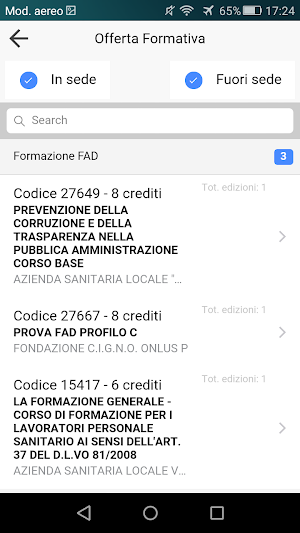 Formazione Sanità Piemonte Screenshot 2