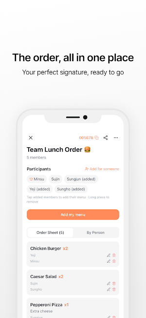 Orderly - Easy Group Orders Screenshot 2