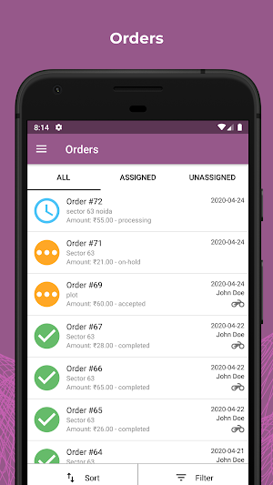 Delivery Boy Mobile Application for WooCommerce Screenshot 2