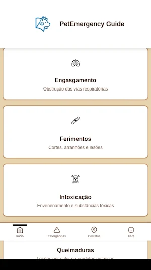 Pet Emergency Guide Screenshot 1