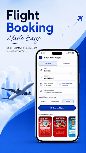 Ikotech: Flights, Hotels & Bus Screenshot 1