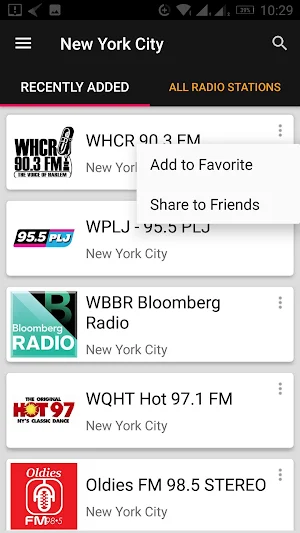 New York City Radio Stations - USA Screenshot 0