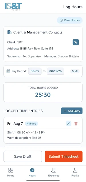 IS&T Employee Portal Screenshot 0