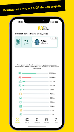 mon suivi mobilité bêta Screenshot 3