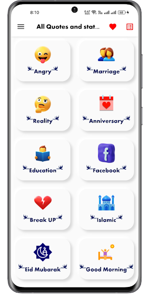 All quotes and status caption Screenshot 2