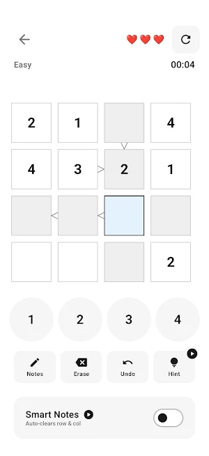 Futoshiki Inequality Puzzles Screenshot 3