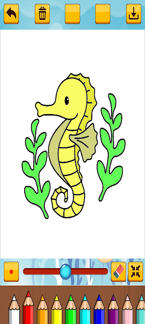 Seahorse Coloring Screenshot 3