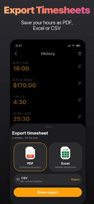 Hours and Minutes Calculator Screenshot 2