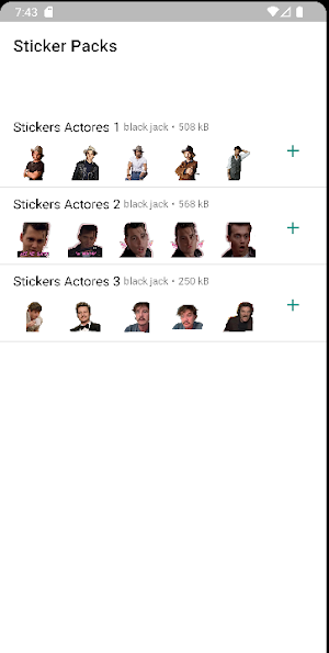 Stickers de Actores Screenshot 0