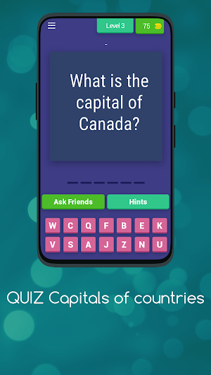 QUIZ CAPITALS OF COUNTRIES Screenshot 3