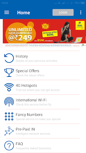 My BSNL App Screenshot 0