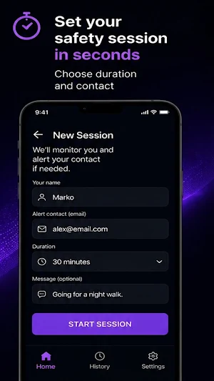 Alerra – Safety Timer Screenshot 2