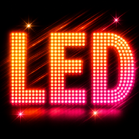 LED Banner Glow Words