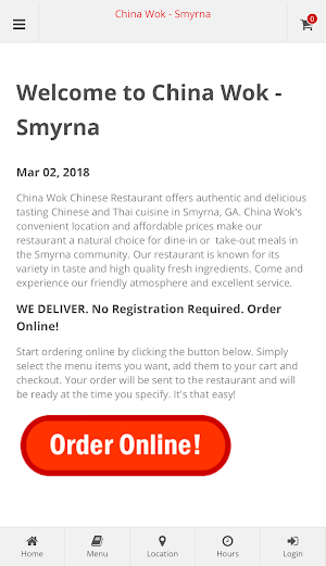 China Wok Smyrna Online Order Screenshot 0