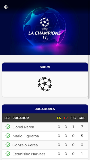 La Champions Li Torneos Screenshot 1