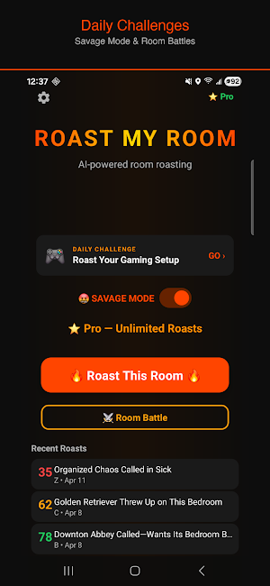 Roast My Room: AI Room Roaster Screenshot 1