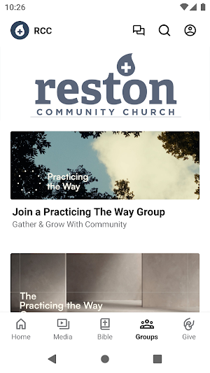 Reston Community Church Screenshot 2