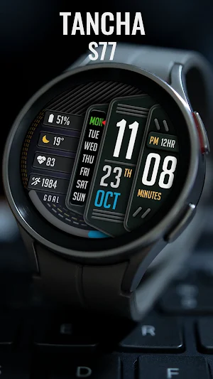 Tancha S77 Digital Watch Face Screenshot 1