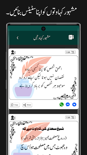 Urdu sms Shayari on photos Screenshot 3