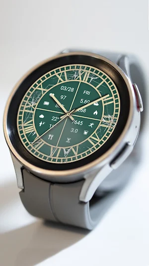 ZKinWatch Green Gold Dual Mode Screenshot 3