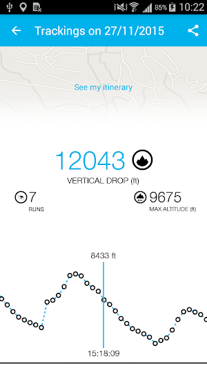 SKI+ tracking GPS,snow report Screenshot 2