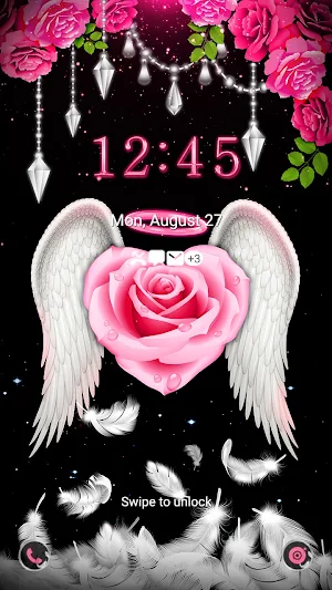 Pink Angel Rose - Wallpaper Screenshot 1