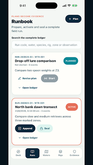 CatchFolio Fishing Field Log Screenshot 1