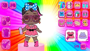 Cartoon Dolls Dress up Screenshot 2