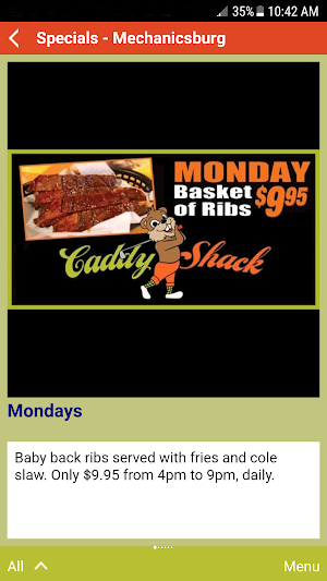 Caddy Shack Restaurant Screenshot 3