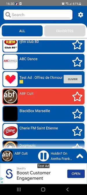 France Radio – French AM & FM Radio Tuner Screenshot 0