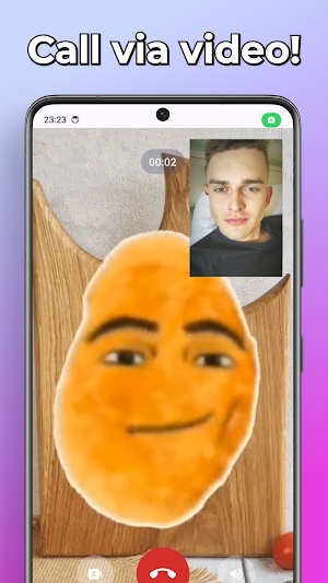Talking Food Meme Call & Chat Screenshot 1