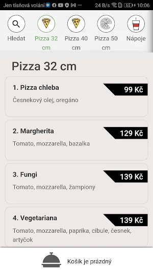Pizza Bohnice Screenshot 2