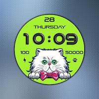 Sweet Cat Digital Watch Face