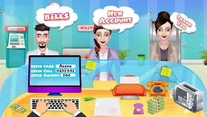 Bank Cash Manager: Virtual Cashier Learning Screenshot 0