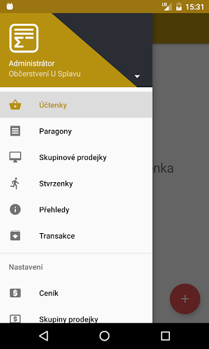 eU2 EET pokladna Screenshot 1