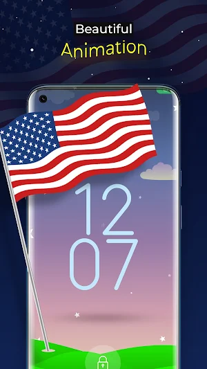 USA America Flag - US Flag LWP Screenshot 1