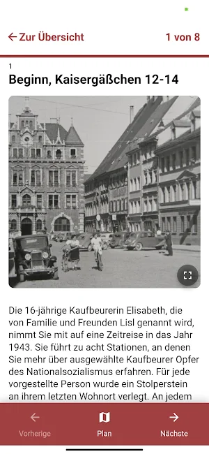 Kaufbeurer Stolpersteine Screenshot 2