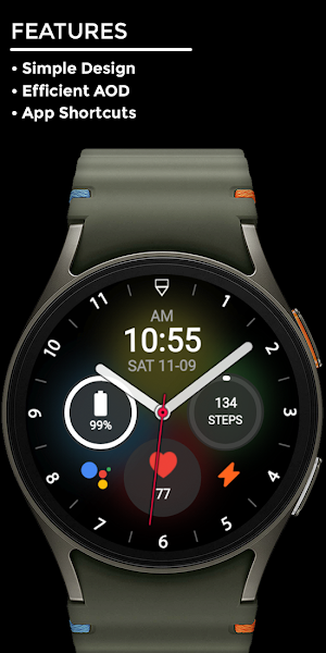Night ver 50 - watch face Screenshot 1