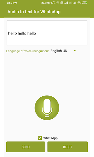 Voice Typing For WhazApp Screenshot 1