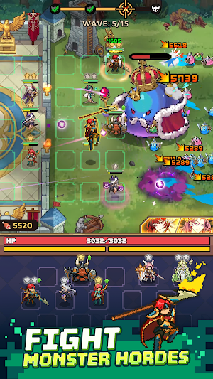 Pixel Defenders: Merge TD Game Screenshot 0