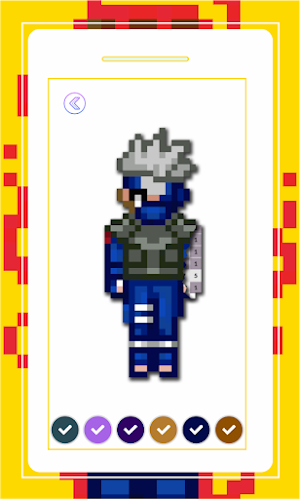 Sharingan Pixel Art Color By Number Screenshot 1