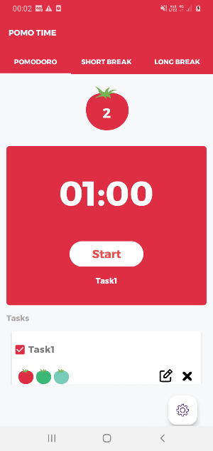Pomo Time : Pomodoro Screenshot 1