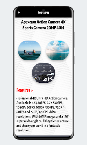 Apexcam Action Camera 4K Guide Screenshot 2