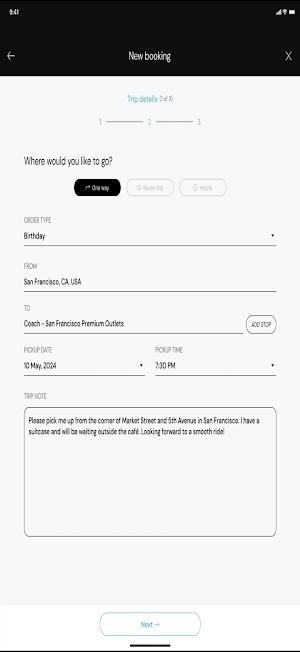 Chauffey Passenger Screenshot 2