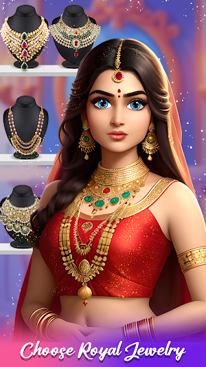 Indian Fashion Makeup Dress up Screenshot 1