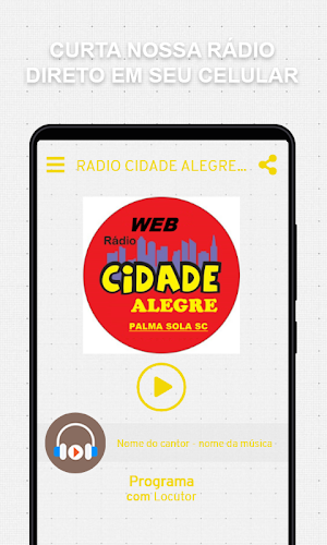RADIO CIDADE ALEGRE PALMA SOLA SC Screenshot 0