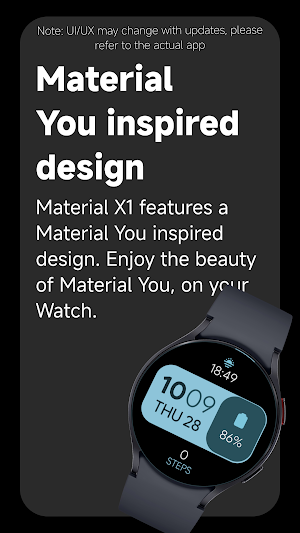Material X1 Watch Face Screenshot 1