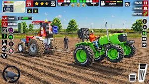 Real Tractor Driving Farm Game Screenshot 1