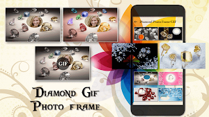 Sparkling Diamond GIF Photo Frame Editor Screenshot 0