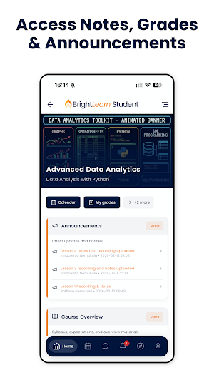 BrightLearn Portal Screenshot 1